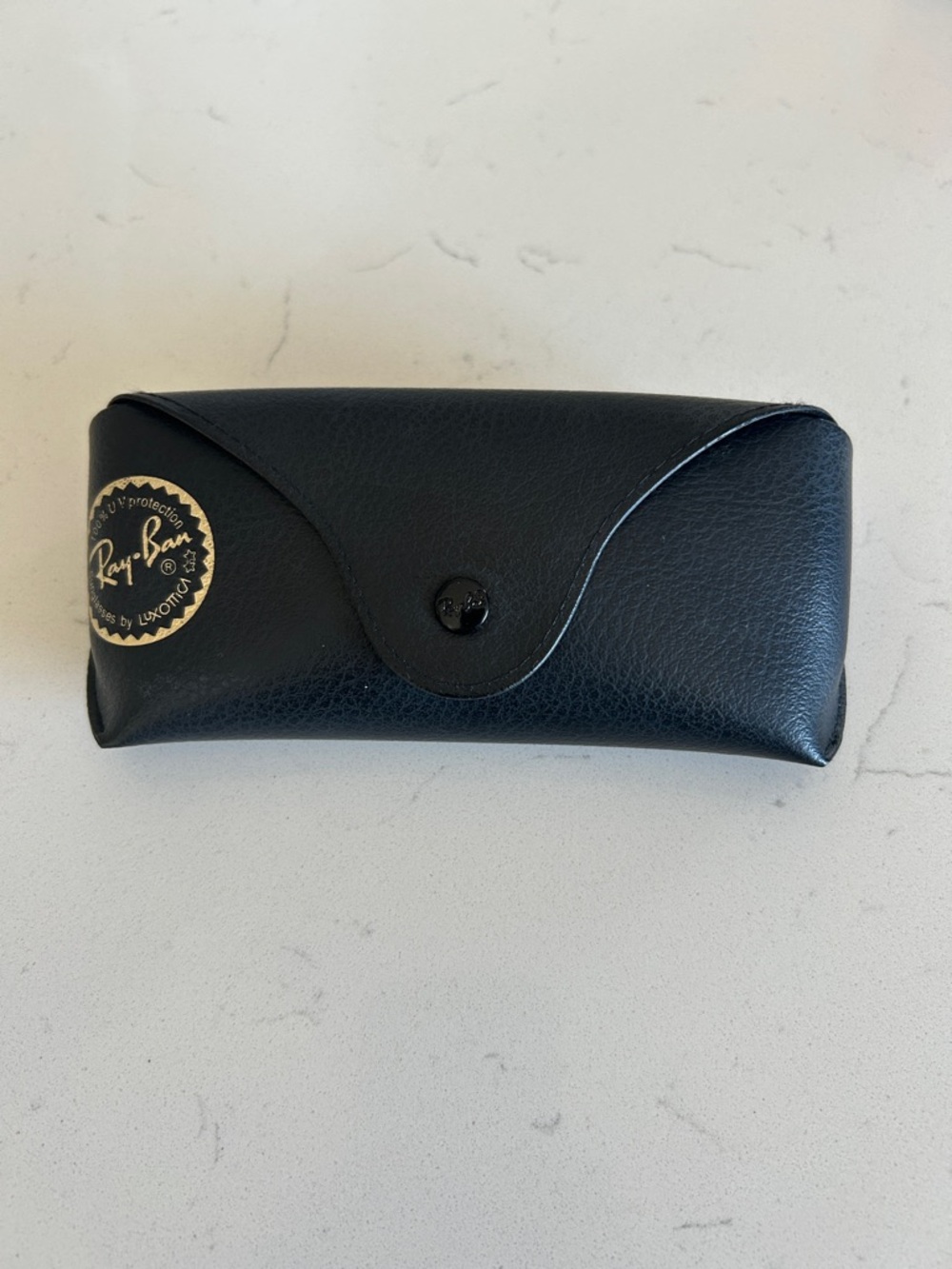 Ray-Ban Sunglasses Case with Gold Logo